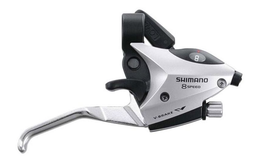 Шифтер/тормозная ручка Shimano Tourney ST-EF51 прав 8ск серебро тр.+оплетк ESTEF51R8AS2P