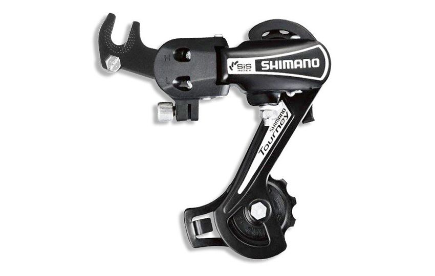 Переключатель задний Shimano Tourney TY21 B GS 6ск крепление на ось черный б/уп ARDTY21BGSBL