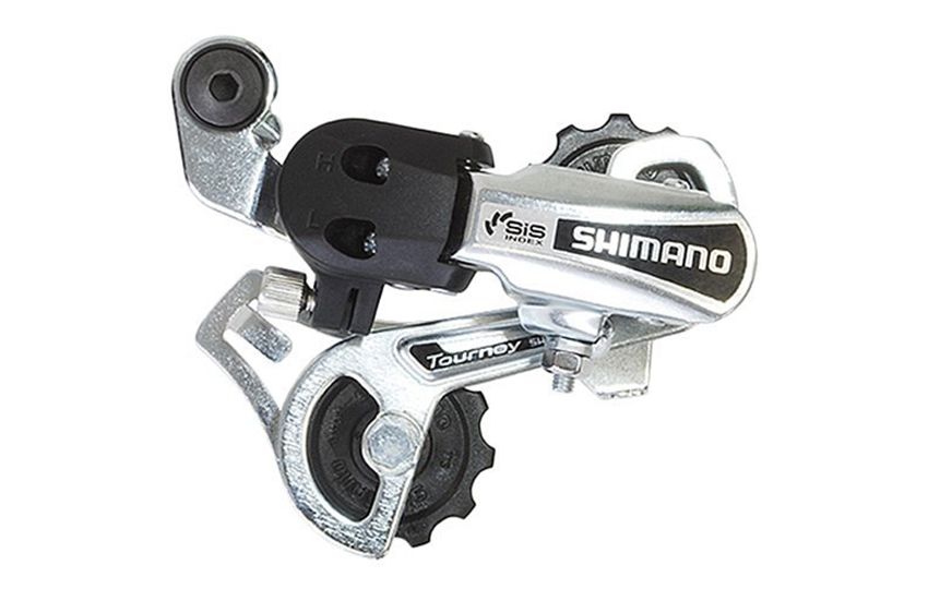 Переключатель задний Shimano Tourney TY21-B GS 6ск крепление на болт серебро б/уп ARDTY21BGSDS