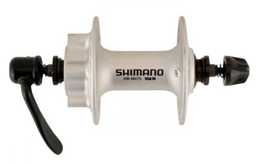 Втулка передняя Shimano M475 36 отв QR серебро EHBM475AS