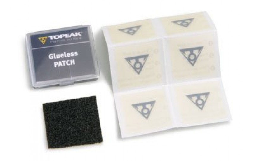 Коробка-дисплей с наборами беcклеевых заплаток Topeak TGP03