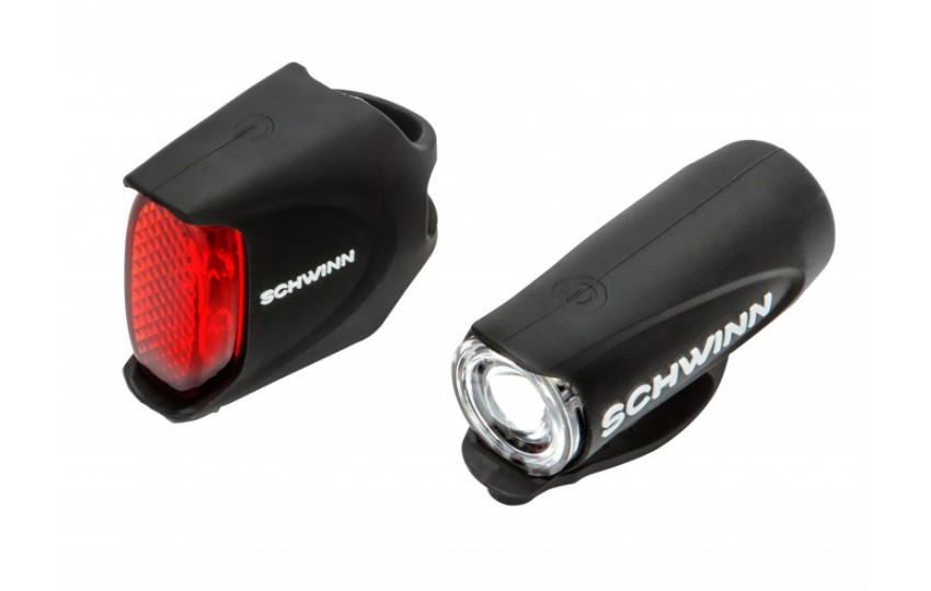 Фонарь Schwinn 45 Lumen Quick Wrap Light Set, перед+зад