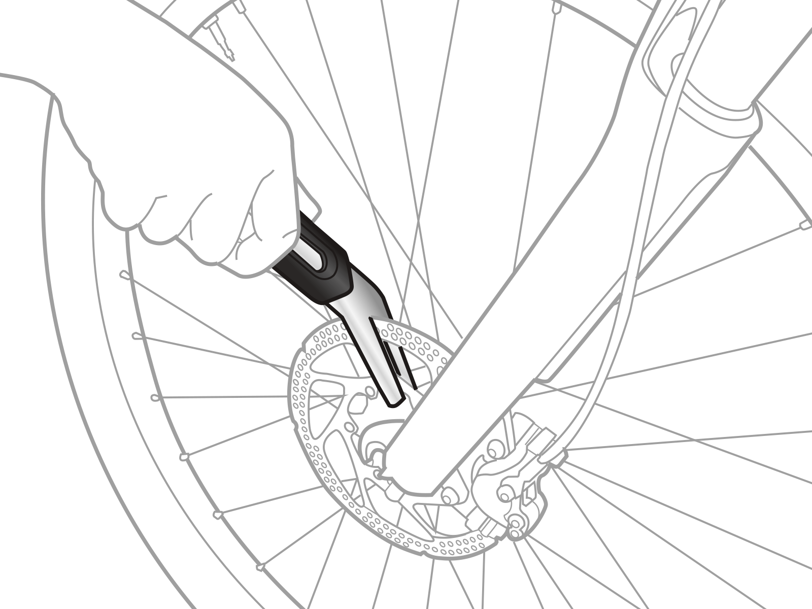 Как снять тормоз с колеса велосипеда. Topeak приспособления для правки тормозных дисков Rotor Tru. Инструмент для выравнивания ротора велосипедного дискового тормоза. Ключ для правки тормозных дисков велосипеда триал. Инструмент для правки велосипедных тормозных дисков.